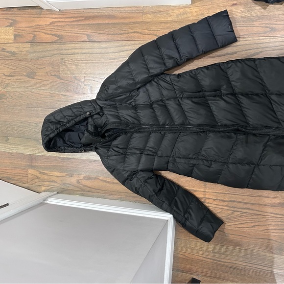 Lands end black winter long puffer - Picture 2 of 4